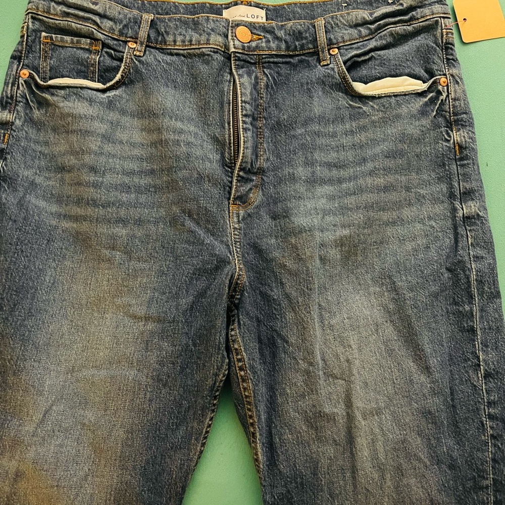 LOFT Dark Blue Slim Pocket Jeans